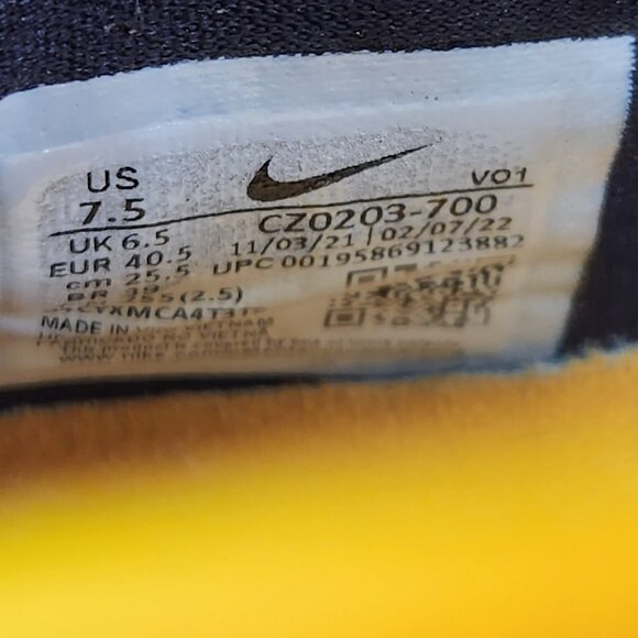 Nike LeBron James 19 Hard Hat Yellow Gold Basketball Shoes Sneakers - Picture 11 of 11